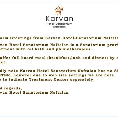 Karvan Hotel-Sanatorium ナフタラン エクステリア 写真